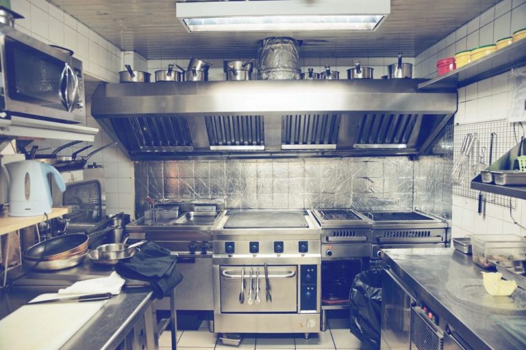 restaurant kitchen with restaurant pests