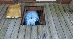 home inspection of a crawl space