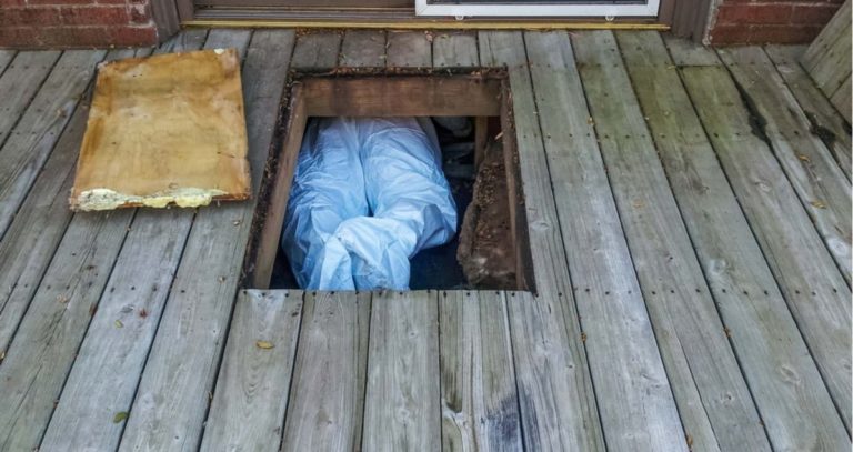 home inspection of a crawl space