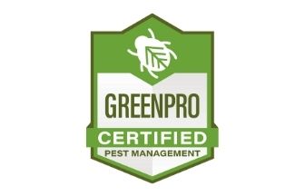 our  pest control team is certified by Green Pro