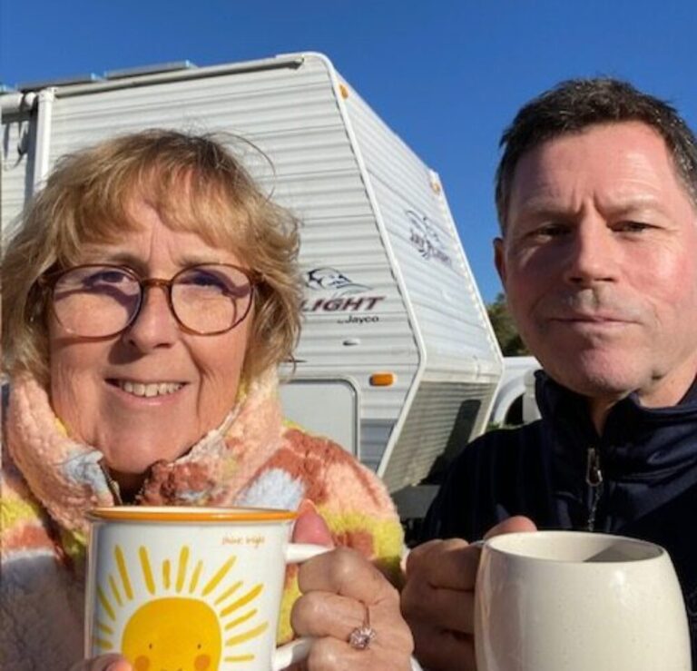 Julie and Stephen just getting rid of mice from their rv